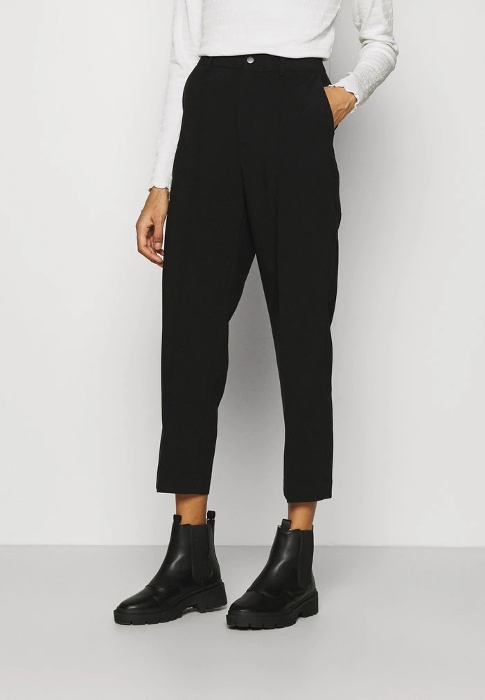 Pantalons ANNA FIELD Anna Field Basic Bussiness Pants With Pintucks Noir Femme | UTS-7086871